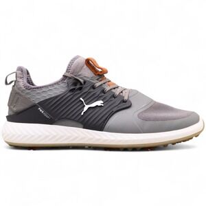 Puma Ignite PwrAdapt Caged Golf Shoes Mens Size 9 US Gray Waterproof Comfort
